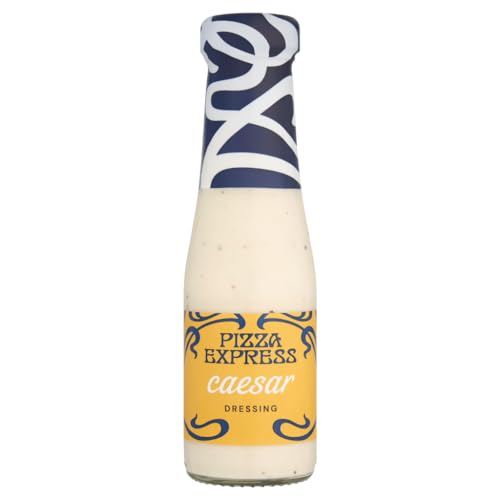 PizzaExpress Caesar Dressing 235ml Bottle Caesar Salad Dressing Made with Free Range Egg Yolks & Parmigiano Reggiano Classic Restaurant Recipe Perfect for Salads Pasta & Vegetables