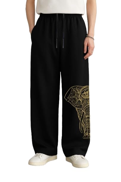 Image of Men Baggy Regular Fit Track Pants
