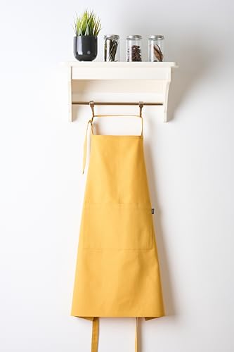 Image of Uni Plain Apron Title - 100% Cotton Kitchen Apron For Women & Men | Uni Plain, (28 inch X32 inch) | Durable Apron with Spacious Pocket - Perfect Kitchen Set for Home or Professional Use