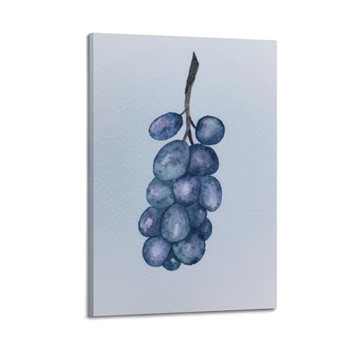 Poster sur toile violet foncé grape de raisin, peinture esthétique haut de gamme pour intérieur