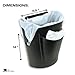 JAK Industrial Mountable Grocery Bag Trash Can – Reuse Standard Grocery Store T-Shirt Bags with Small Bathroom/Undercabinet/Hangable Garbage Basket