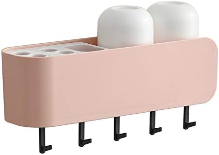 Toothbrush Holder Bathroom Accessories Set Large Space Free Punching Toothbrush Toothpaste Shelf Wash Cup Holder Storage Rack