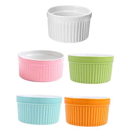 OFFSCH 5 Piezas Cuencos De Para Hornear Cuencos Pequeños De Para Hornear Postres La Cocina
