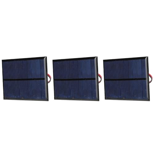 Risegun Mini-Solarzellen-Panel, 3pcs Solar Panel Kleine Leistungsmodulplatte, 5V 200MA 30 cm Zellen Sonnenkollektor für Solarenergie