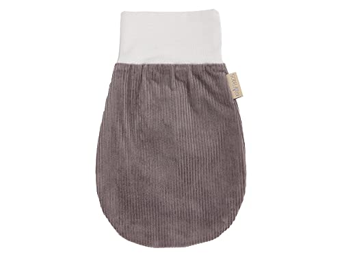 KraftKids Trappelzak Cord Breitcord grijs voor de lente/zomer van mousseline katoen verkrijgbaar in twee maten