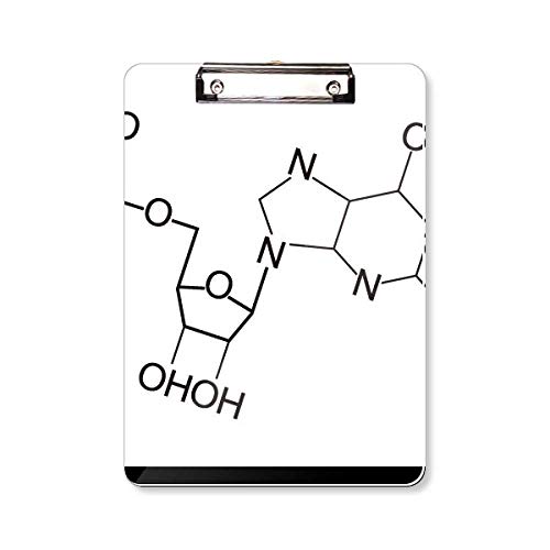Porte-bloc A4 avec structure moléculaire chimique pour trier vos documents de laboratoire
