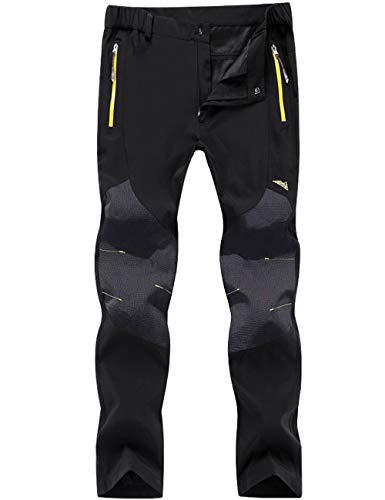 BenBoy Women's Outdoor Waterproof Windproof Fleece Slim Cargo Snow Ski Hiking Pants