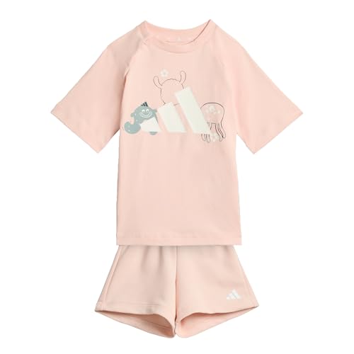 adidas Unisex Baby TIRO_NSTER T-SHIRT SET, blush pink/white, 2-3 Years