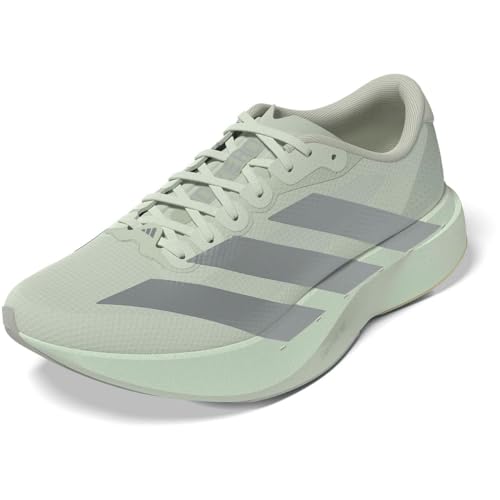 Image of adidas, Women's, Adizero Evolution Sl Running Shoes, Crystal Jade /Tech Grey Metallic /Wonder Silver, 10, Medium