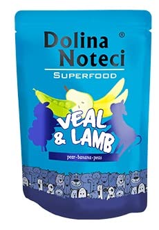 Cibo umido per cani DNP Sp. z o o. Dolina Noteci Superfood 300G Celecine, Jagniec Sashet / 10
