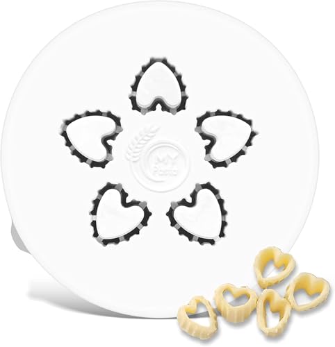 MY Pasta - Accessorio per pasta, trafila per cuori rigati
