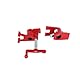 3x4 Inches Wood Gluing Pipe Clamp Set,Bar Clamps for Woodworking Pipe Clamp Hand-Cranked Vertical Woodworking Quick Clamp Fixture Carpenter Tool