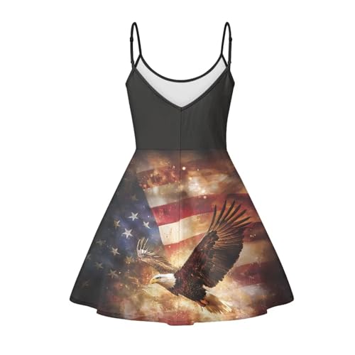 Image of Cozeyat Women Girls Summer Sleeveless Dress Casual Swing Beach Cover Up Knee Length Dresses,Large Size XS-4XL