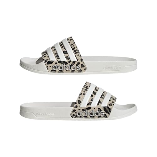adidas Unisex Adilette Shower Slides Sandal, Crystal Linen/core white/Khaki Six, 43 EU – Ansicht 6