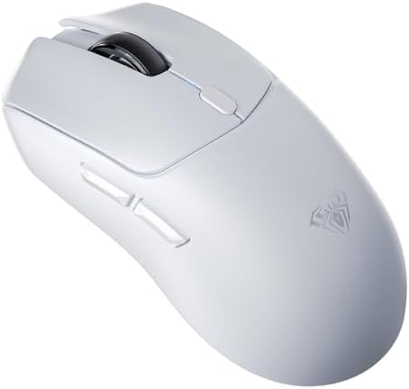Aula SC580X Lightweight PAW3395 Sensor 10000 DPI 1000Hz Kablolu ve Kablosuz Gaming Oyuncu Mouse Beyaz - Görsel 2