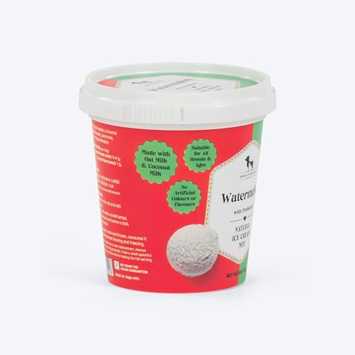 Image of HUFT Watermelon Dog Ice Cream Mix - 40 gm (Pack of 3) | Natural Treats with Prebiotics for Dogs | Easy to Prepare Frozen Dessert | Healthy Snack for All Life Stages & Breeds Dogs
