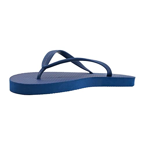 Old Navy Flip Flop Sandals for Woman, Great for Beach or Casual Wear (8, Dk. Blue) - Thumbnail 2