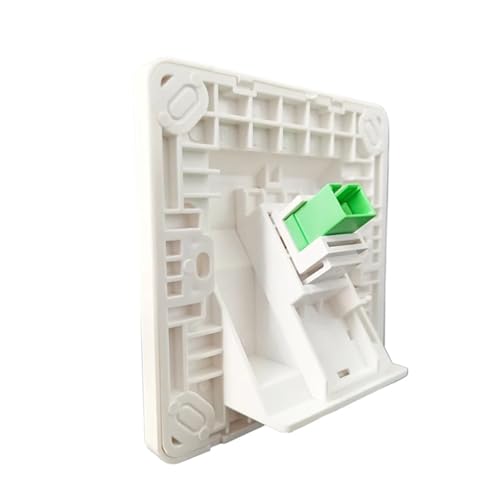 Plaque murale blanche coudée SC APC | Finition épurée pour réseau fibre optique
