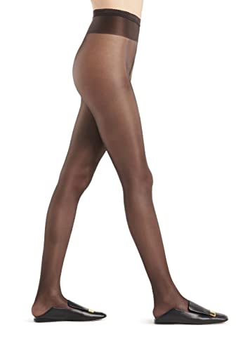 Image of Wolford Neon 40 Denier Tights Pantyhose for Women Semi Sheer Brilliant Shine Soft Logo Waistband Invisible Reinforced Toe