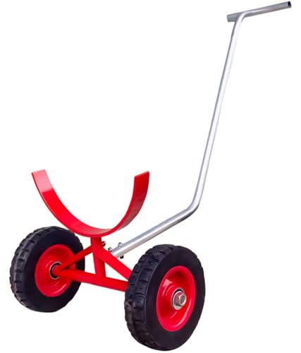 Carro Portátil Para Tuberías Contra Incendios (2 Unidades), 1000 Kg, Transportador De Tuberías De Acero Resistente, Neumáticos Sólidos, Fácil De Mover,DN300（33cm/13'）