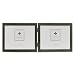 Lawrence Frames Collection Hinged Double Horizontal Wood Picture Frame Gallery, 5 by 7-Inch, Green