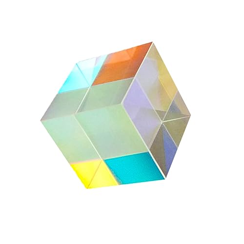 TEHAUX Optical Glass Lens Ai Cubes Prism Hanging Crystals for Decor Optical Glass Cube