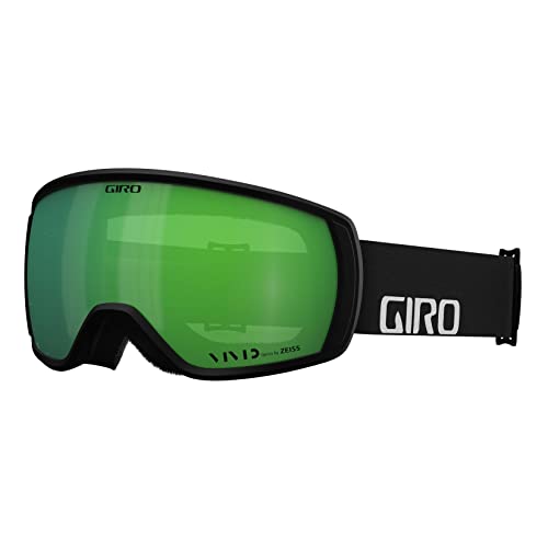 Giro Balance Ski Goggles - Snowboard Goggles For Men & Youth - Black Wordmark Strap With Vivid Emerald Lens #TOP17