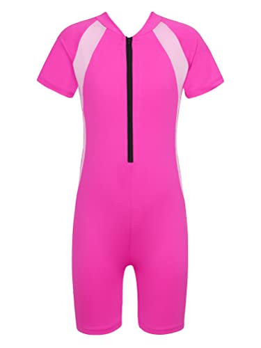 Kids Girls 1PC Rashguard UPF 50+ Sun Protection Swimwear Swimsuit Bathing Suit for Beachside
