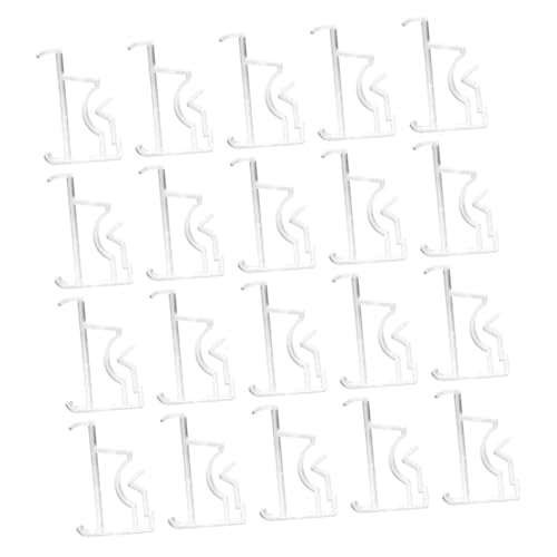 Zerodeko 20pcs Clear Plastic Blind Clips for Curtains and Valances Hidden Clips for Vertical Horizontal Blinds for Home Office Window Drapery Accessories