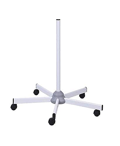 Dismoer Soporte pie de lampara Lupa de 5 Brazos. Metalico con Ruedas. Gran Estabilidad