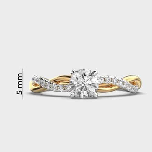 Bague torsadée en argent 925 Lone Glow le cadeau de luxe idéal