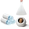 60 Count Cat Litter Box Liners Bag Large Jumbo Drawstring Extra Durable Pet Cat Pan Liners Extra Thick Kitty Leakproof Design Cat Litter Bags for Automatic Cat Litter Box and Litter Robot