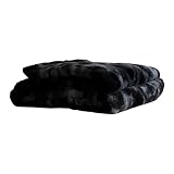  PTMD Linde Plaid - 220 x 240 x 2 cm - Samt - Schwarz