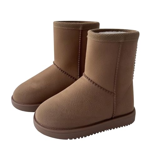 A2Z 4 KIDS Family Matching Warm Winter Boots Camel Faux Suede Style - Boots Classic Tan Camel 12 UK Child