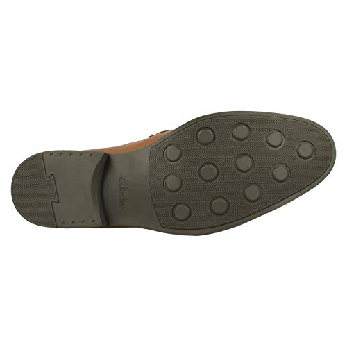 Image of Clarks Mens Whiddon Loafer Black Leather Loafers