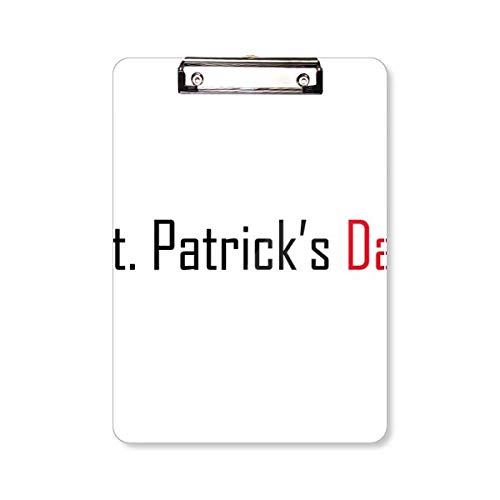 Planchette porte-bloc A4 Saint Patrick pour organiser vos documents au bureau