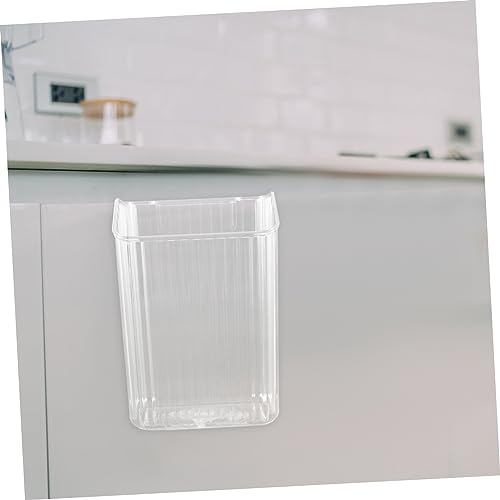 Caneca de basura transparente para colgar en pared miniatura 4