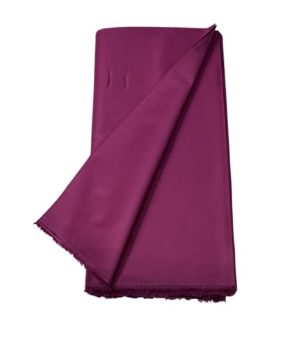 Image of BKRKJ Women's Cotton Silk Unstitched fabric by meter for sewing suit salwar chudidar patiyala shirt kameez blouse kurta pyjama pathani jam glace (Mauve, 3 meter)