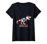 Photo Gallery donna boricua puerto rican flag dino heritage boys maglietta con collo a v Photo Gallery donna boricua puerto rican flag dino heritage boys maglietta con collo a v