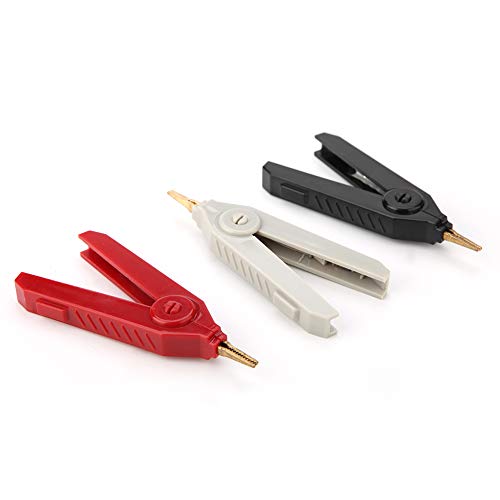 Image of Clips, P2004 3Pcs Copper Gold Plated Kelvin Test Clip 20A