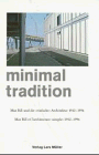 Preisvergleich Produktbild Minimal Tradition: Schweizer Beitrag zur Triennale Mailand 1996 d / f
