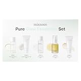 mixsoon Pure Glow Essentials Set, 5-Step Skincare Kit, Gentle & Hydrating, For All Skin Types, 5 Items Korean Glass Skin Care 29.57 Fl. Oz.