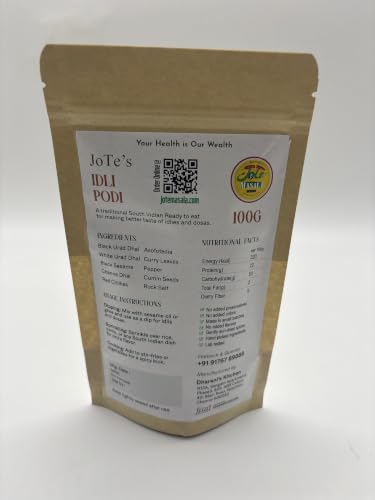 Image of Dharani's Kitchen - JoTe Masala - Premium - From our kitchen to yours Idli Podi | Traditional South Indian Spice Mix | 100 gm