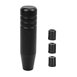 muge racing Universal 5inch Aluminum Alloy Shift Knob, Heavy Duty Car Gear Lever Stick Shifter Handle fit Most Automatic Manual Vehicle Black