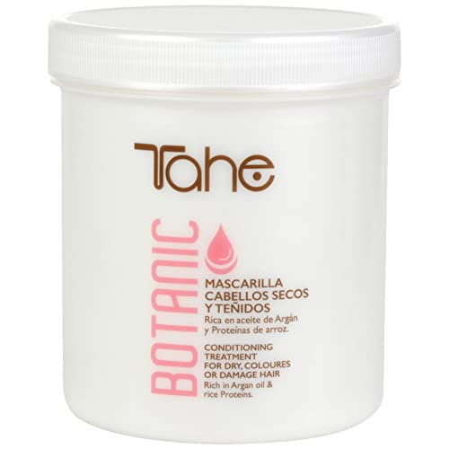 Tahe Botanic Mascarilla de Pelo Teñido/Mascarilla para Cabellos Teñidos y Secos Efecto...