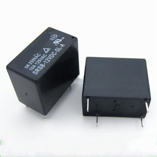 Relés SRSB-05VDC-SL-A de 5V y 4 pines componentes de conmutación 5 unidades 2