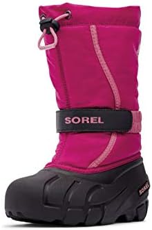 Sorel Youth Unisex Little Children's Flurry Boot - Deep Blush, Tropic Pink - Size 11
