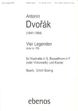 4 Legenden opus.59: für Klarinette, Bassetthorn in F (Vc) und Klavier