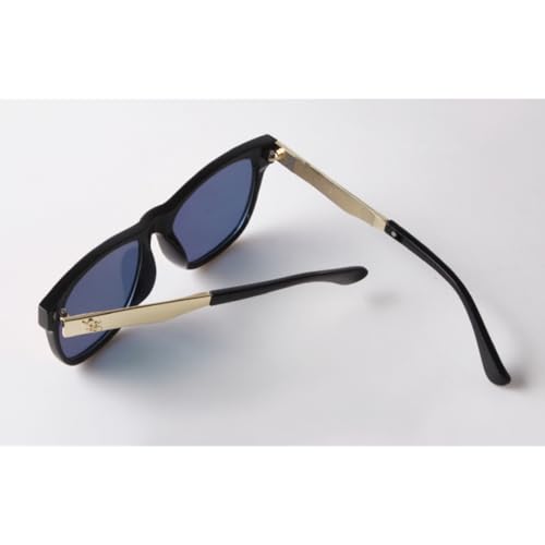 Lunettes de soleil rétro protection UV400 avec rivets mode extérieur