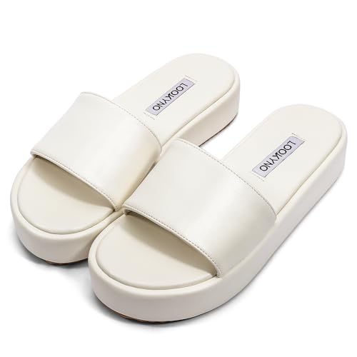 Image of Platform Sandals for Women Straw Raffia Sandals Women Cute Sandal Wedges for Beach Vacation Comfortable Espadrille Platform Shoes
